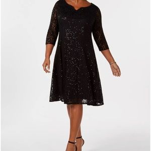 Black Sequined Dress